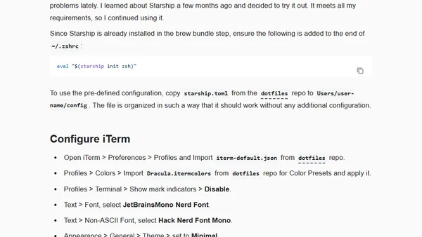 My 2025 Macbook setup