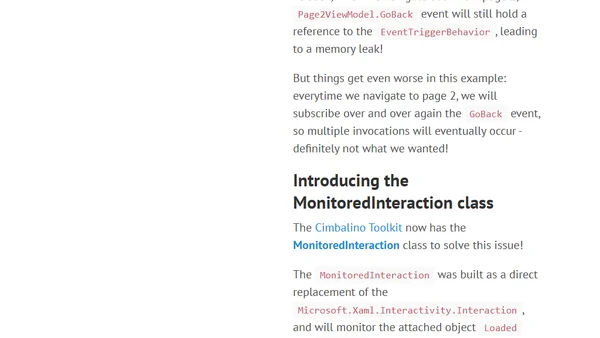 How to prevent memory leaks in Behaviors