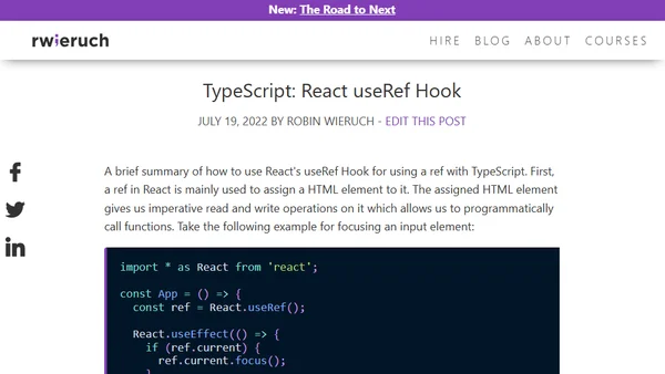 TypeScript: React useRef Hook