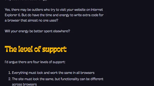 Supporting older browsers with Polyfills