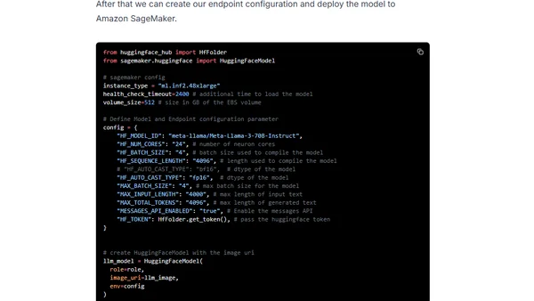 Deploy Llama 3 70B on AWS Inferentia2 with Hugging Face Optimum