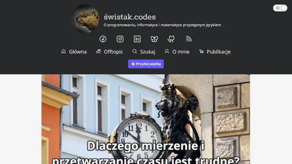 Dlaczego mierzenie i przetwarzanie czasu jest trudne? — część 1 z 2