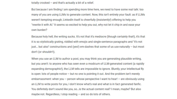 Your intellectual fly is open