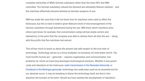 What punch cards teach us about AI risk