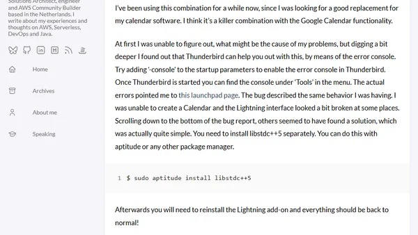 Lightning 0.9 and Thunderbird 2.0.0.17
