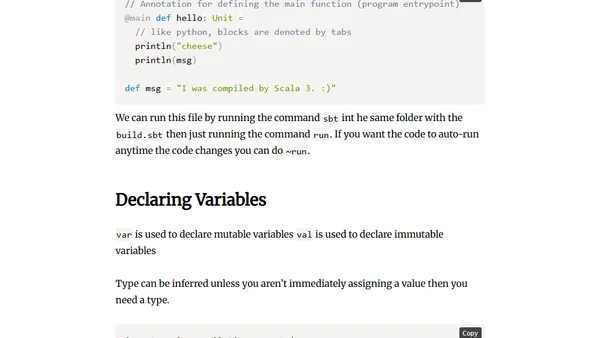 Getting Started with Scala 3