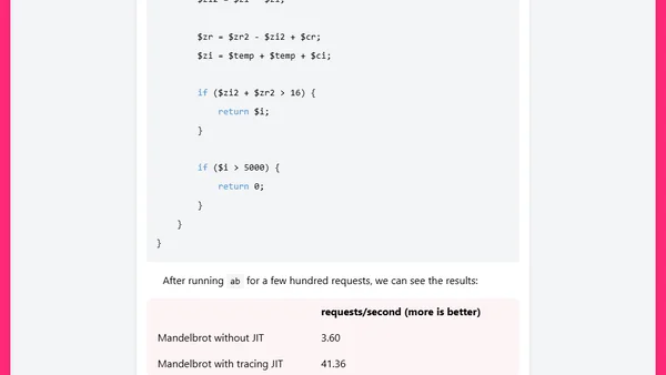 PHP 8: JIT performance in real-life web applications