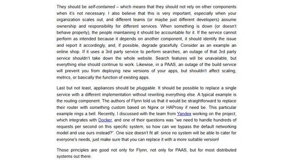Unveiling Flynn, a new PAAS based on Docker