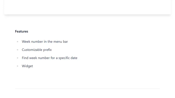 New App: Week Number