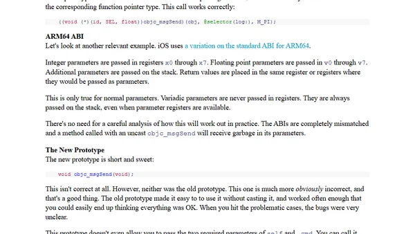 objc_msgSend's New Prototype