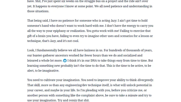 A Plea for Imagination