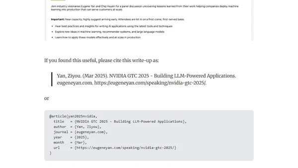 NVIDIA GTC 2025 - Building LLM-Powered Applications