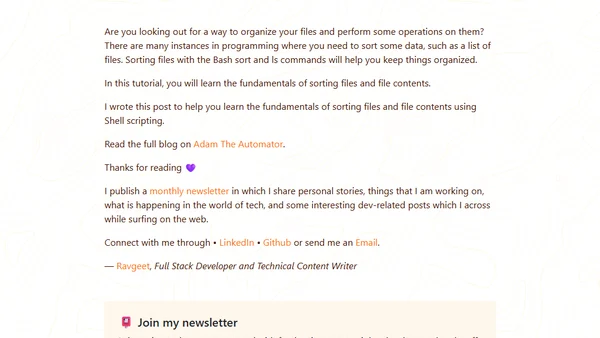 Using Bash Sort to Sort Files Like a Boss