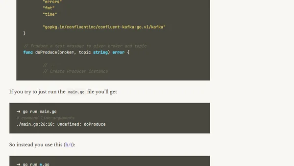 Learning Golang (some rough notes) - S02E07 - Splitting Go code into separate source files and building a binary executable