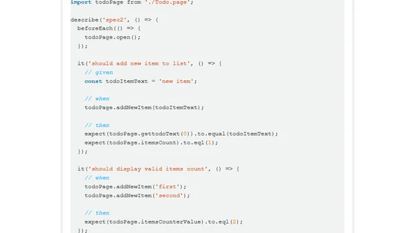 Dockerized e2e tests
