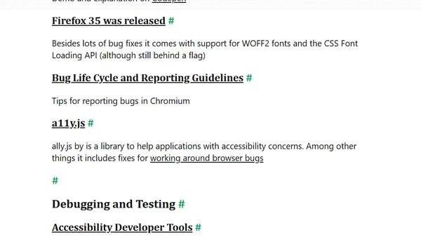Browsers and Bugs 02/2015