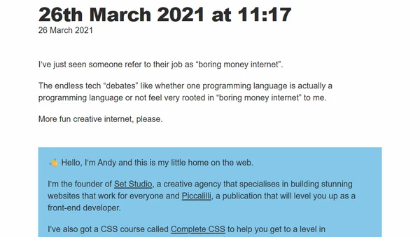 26th March 2021 at 11:17