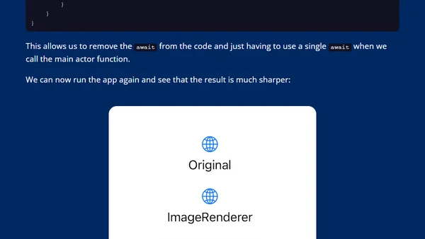 Using the SwiftUI 4 ImageRenderer