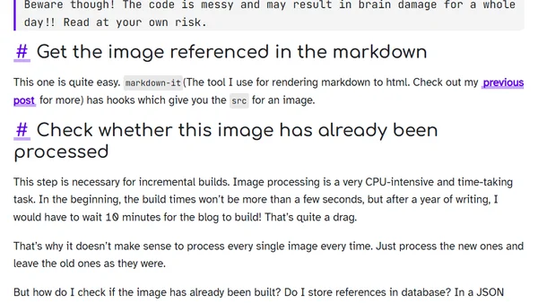 Image Optimization Automation with Incremental builds