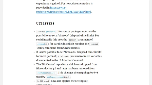 R 3.5.0 is released! (major release with many new features)
