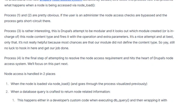 Implementing user-specific, role-based access control per node type, per group. (Part 1)