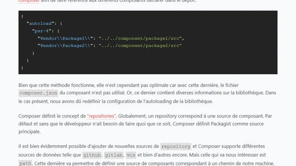 Gérer les dépendances Composer dans un projet monorepo