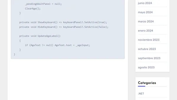 🎮 Cómo crear un sistema de verificación de edad en Unity paso a paso