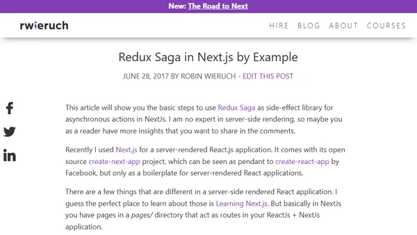 Redux Saga in Next.js by Example