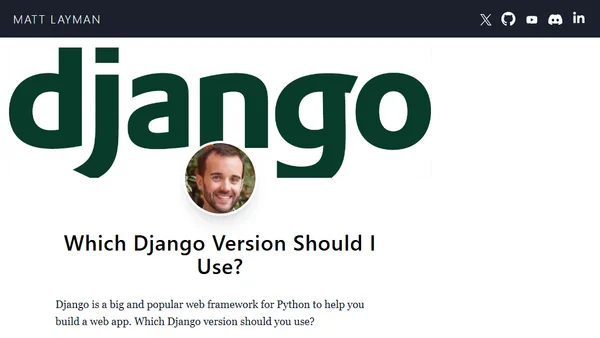 Which Django Version Should I Use?