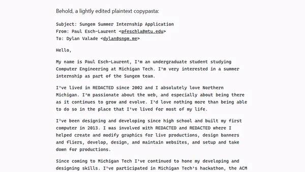 The Email That Got Me My First (Tech) Job