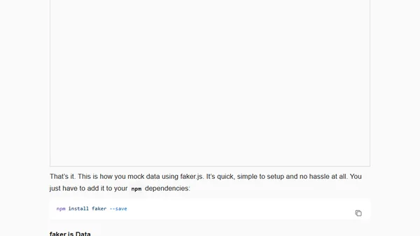 How to Mock Data for Node.js Applications using faker.js