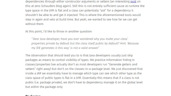 Whoops! Where did my architecture go