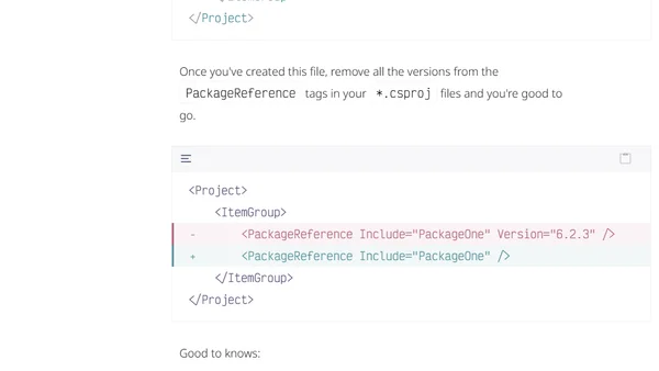 Directory.Packages.props, a solution to unify your NuGet package versions