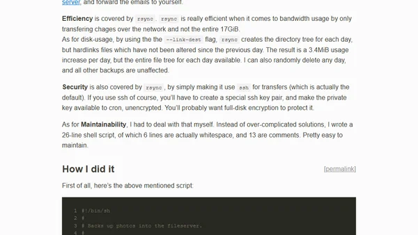 Performing backups the right way