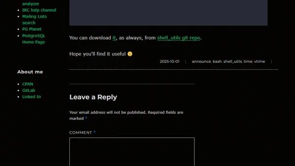 vtime – time commands with elapsed time visible all the time