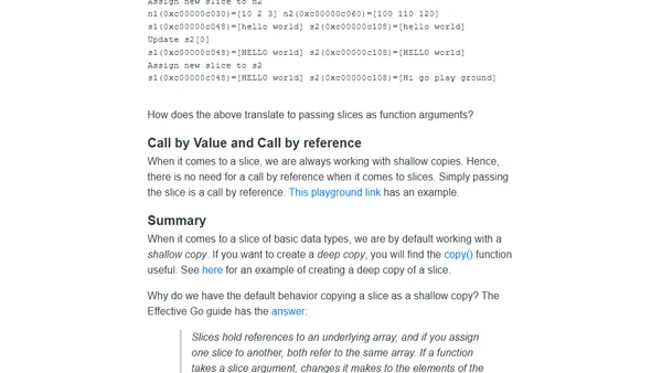 Shallow copy and Deep copy in Go