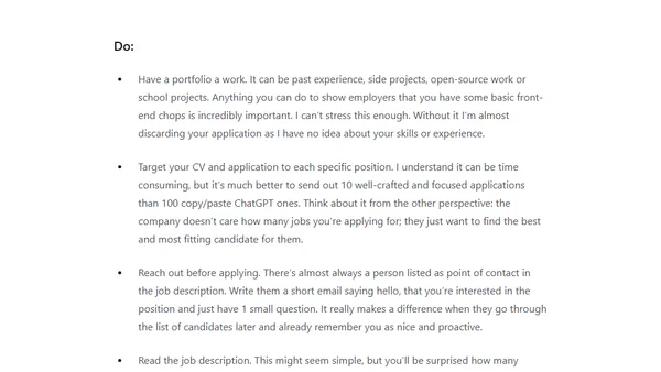 How to: Land a front-end job