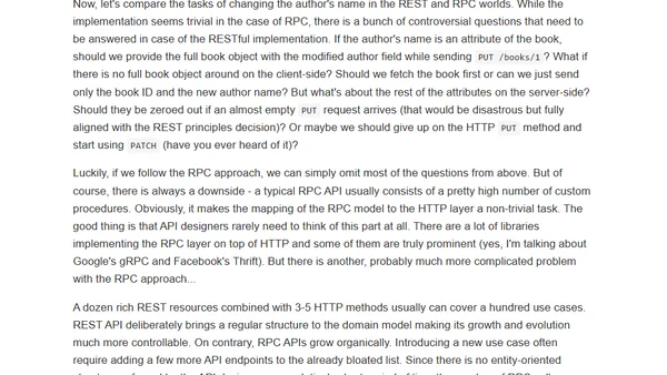 API Developers Never REST
