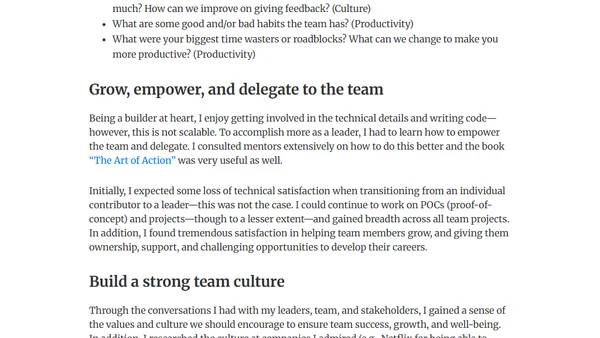 My first 100 days as Data Science Lead