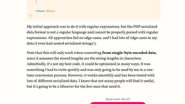 Convert PHP serialized data to Unicode