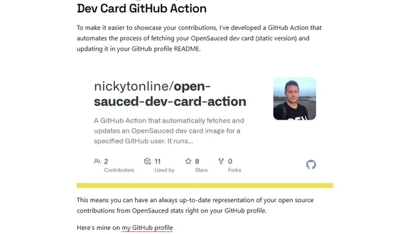 Supercharge Your GitHub Profile: Showcase Your Open Source Contributions