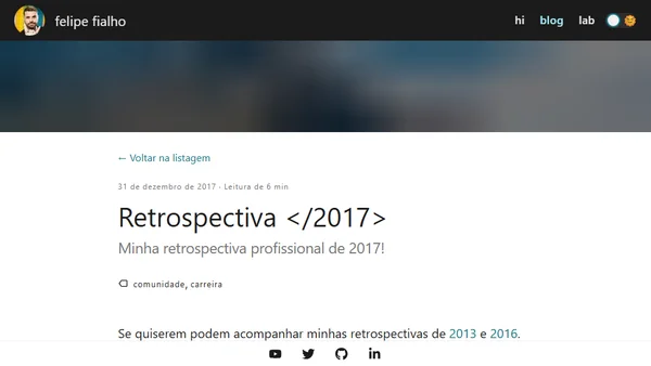 Retrospectiva </2017>