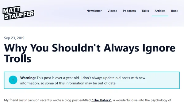 Why You Shouldn't Always Ignore Trolls