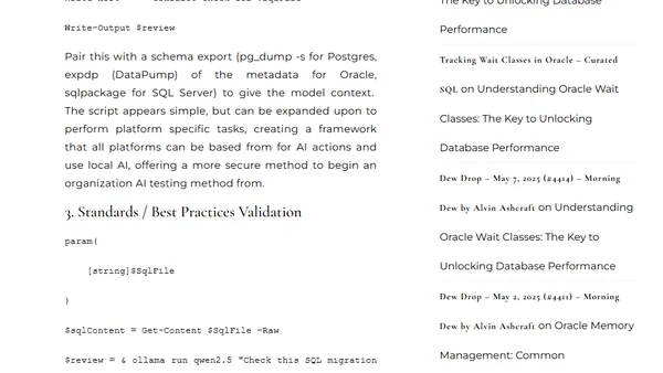 Embedding Local AI into DataOps with Powershell