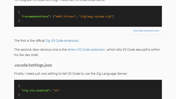 My Zig Configuration for VS Code