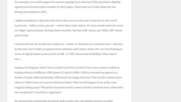 “Digital Meat Rations”? This was not the future I dreamed of when I coined the term Central Bank Digital Currency