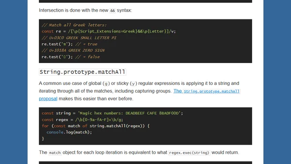 ECMAScript regular expressions are getting better!
