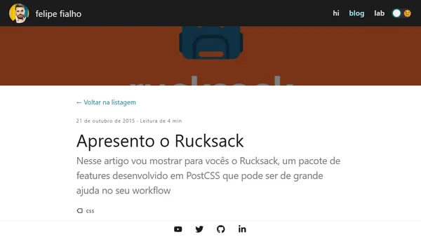 Apresento o Rucksack