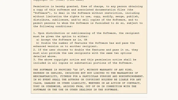 The Double It and Pass It On License