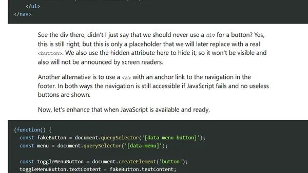 Do's and Don'ts of implementing a hamburger menu